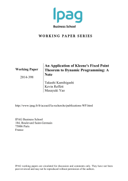 An Application of Kleene`s Fixed Point Theorem to Dynamic