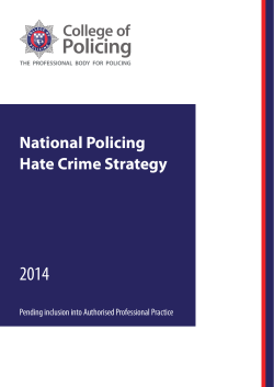 National Policing Hate Crime Strategy