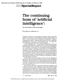 The Continuing Hoax of `Artificial Intelligence`: The Multi