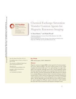 CEST contrast agents for MRI