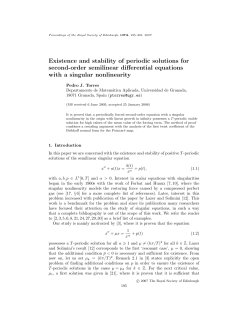 Existence and stability of periodic solutions for second