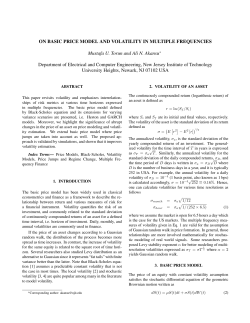 On Basic Price Model and Volatility in Multiple Frequencies