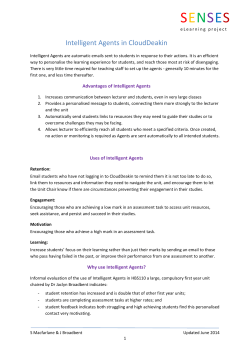 Intelligent Agents - Deakin University Blogs