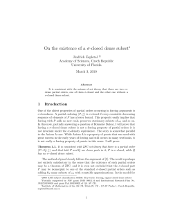 On the existence of a &sigma;-closed dense subset - People