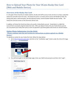 How to Upload Your Photo for Your UConn Husky One Card (Web