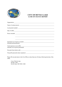 game of chance - City of Devils Lake