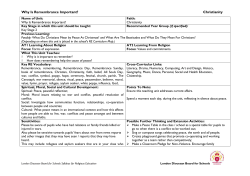 Name of Unit - London Diocesan Board for Schools
