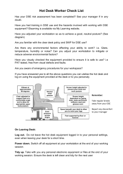 Hot Desk Worker Check List