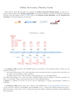 Third Actuarial Pricing Game - Freakonometrics