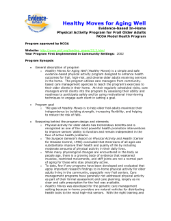 Healthy Moves for Aging Well