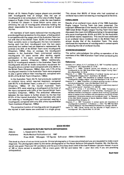 to play a game without their mouthguard, compared with Team