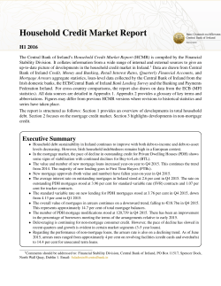 Household Credit Market Report