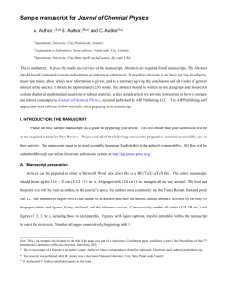 Journal of Chemical Physics