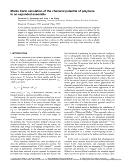 Monte Carlo simulation of the chemical potential of