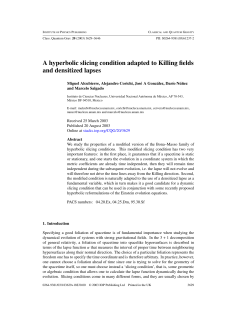 A hyperbolic slicing condition adapted to Killing fields and