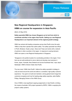 HIMA GmbH FOUNDATION DOCUMENT