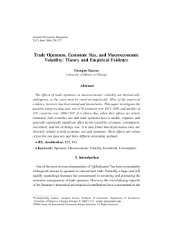 Trade Openness, Economic Size, and Macroeconomic Volatility