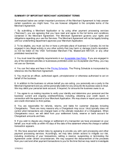 Merchant Agreement - QuickBooks