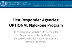 First Responder Overdose Response Training