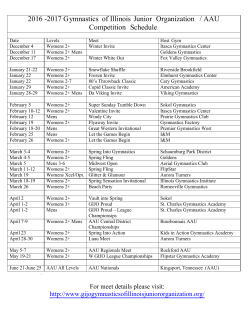 Event Flyer - AAU Gymnastics