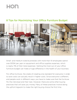 8 Tips for Maximizing Your Office Furniture Budget