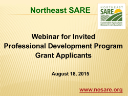SARE Outcome Funding