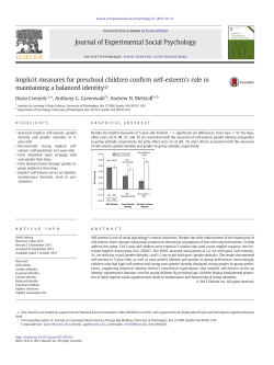 Implicit measures for preschool children confirm self