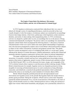 the Egyptian Revolution of 1919).