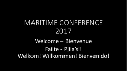MARITIME CONFERENCE 2017