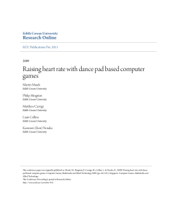 Raising heart rate with dance pad based computer games