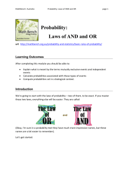 Probability - MathBench Australia