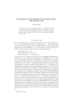 p-EXTENSIONS WITH RESTRICTED RAMIFICATION &ndash; THE MIXED