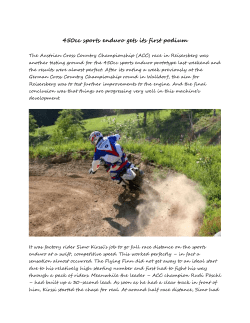 450cc sports enduro gets its first podium