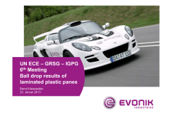 Evonik_ball drop result for laminated plastic panes