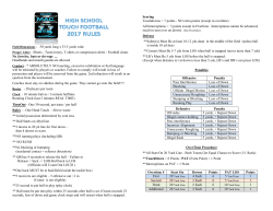 Field Dimensions - 50 yards long x 53.5 yards wide Proper Attire