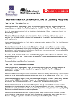 Links to Learning programs exlained