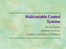 Chapter 5 Controllability, Observability and Realization