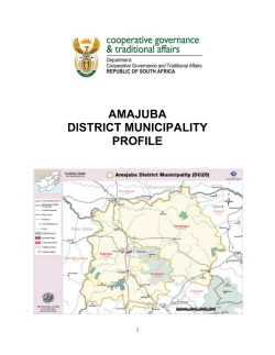 amajuba district municipality profile