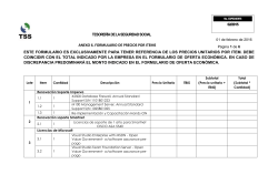 ANEXO 6. formulario de PRECIOS POR ITEMS