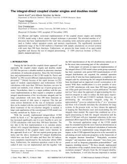 The integral-direct coupled cluster singles and doubles model