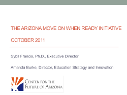Move On When Ready - Center for the Future of Arizona