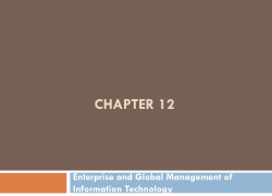 Intro to Information Systems