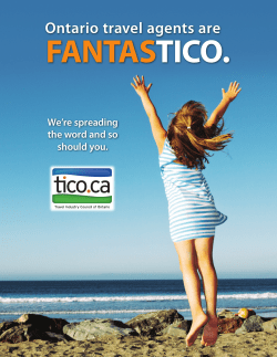 Ontario travel agents are - Travel Industry Council of Ontario