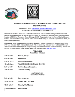 Set-Up Instructions 2014