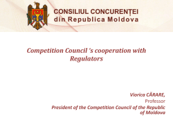 Competition Council `s cooperation with Regulators