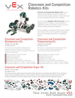 Classroom and Competition Robotics Kits