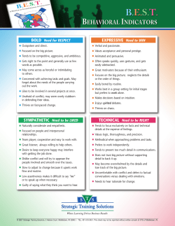 EXPRESSIVE Need to WIN - Strategic Training Solutions