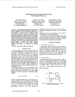 Natural Steinmetz Equation - UTK-EECS