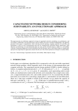 capacitated network design considering