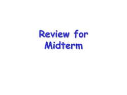 Midterm Review - GMU CS Department